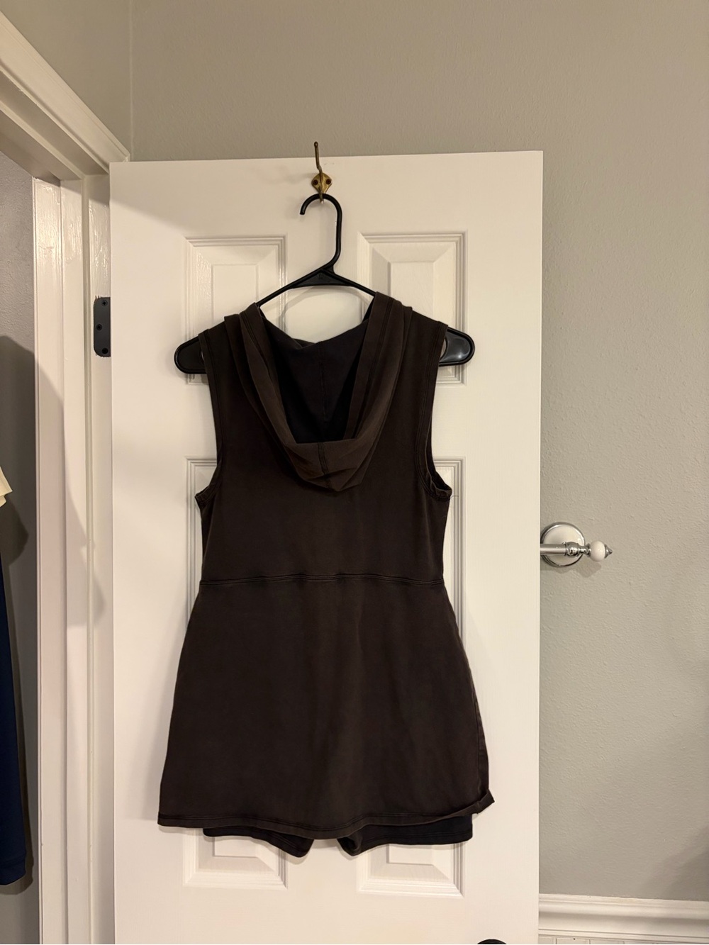 Free People Movement Hot Shot Hooded Skortsy Dress Washed Black NWT Small - Picture 11 of 11